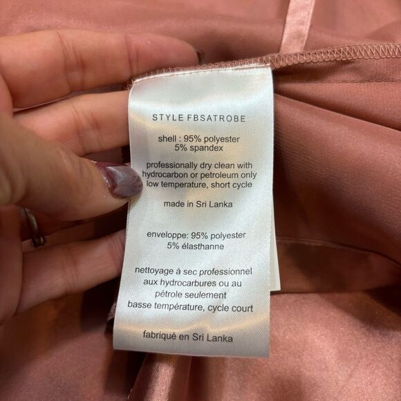 New without‎ Tags David’s Bridal Dusty Rose Satin Robe Size Large/XL - Picture 8 of 11